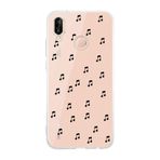 Manitoba Huawei P20 Lite Uyumlu Müzik Notası Tasarımlı Baskılı Şeffaf Telefon Kılıfı