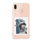 Manitoba Huawei P20 Lite Uyumlu Rockstar Tasarımlı Şeffaf Telefon Kılıfı, Çok Renkli