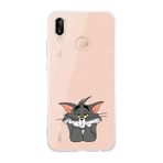 Manitoba Huawei P20 Lite Uyumlu Tom Tasarımlı Baskılı Şeffaf Silikon Telefon Kılıfı