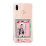 Manitoba Huawei P20 Lite Uyumlu You Look Good Tasarımlı Şeffaf Telefon Kılıfı, Çok Renkli