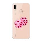 Manitoba Huawei P20 Lite Uyumlu Zarlar Tasarımlı Baskılı Şeffaf Telefon Kılıfı