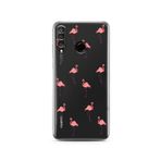 Manitoba Huawei P30 Lite ile Uyumlu Baskılı Yumuşak Silikon Şeffaf Telefon Kılıfı, Flamingo Deseni