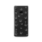 Manitoba Huawei P30 Lite ile Uyumlu Baskılı Yumuşak Silikon Şeffaf Telefon Kılıfı, Kelebek Deseni