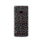 Manitoba Huawei P30 Lite ile Uyumlu Baskılı Yumuşak Silikon Şeffaf Telefon Kılıfı, Renkli Yıldız Deseni