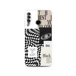 Manitoba Huawei P30 Lite ile Uyumlu Baskılı Yumuşak Silikon Şeffaf Telefon Kılıfı, Siyah Desen