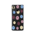 Manitoba Huawei P30 Lite ile Uyumlu Baskılı Yumuşak Silikon Şeffaf Telefon Kılıfı, Smiley Desen