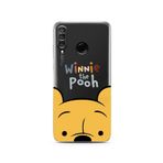 Manitoba Huawei P30 Lite ile Uyumlu Baskılı Yumuşak Silikon Şeffaf Telefon Kılıfı, Winnie the Pooh Desen