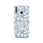 Manitoba Huawei P30 Lite ile Uyumlu Baskılı Yumuşak Silikon Telefon Kılıfı, Köpek Deseni, Beyaz