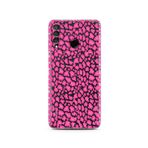 Manitoba Huawei P30 Lite ile Uyumlu Baskılı Yumuşak Silikon Telefon Kılıfı, Pembe Leopar Desen