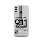 Manitoba Huawei P30 Lite ile Uyumlu Baskılı Yumuşak Silikon Telefon Kılıfı, Porsche 911 Tasarım