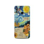 Manitoba Huawei P30 Lite ile Uyumlu Baskılı Yumuşak Silikon Telefon Kılıfı, Starry Night Desen