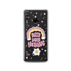 Manitoba Huawei P30 Lite ile Uyumlu Busy Doin Nothing Tasarımlı Baskılı Şeffaf Telefon Kılıfı, Çok Renkli