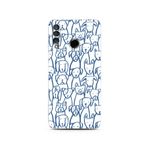 Manitoba Huawei P30 Lite ile Uyumlu Kedi ve Köpek Tasarımlı Baskılı Şeffaf Telefon Kılıfı