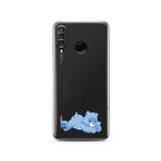 Manitoba Huawei P30 Lite ile Uyumlu Sevimli Ayı Tasarımlı Baskılı Şeffaf Telefon Kılıfı