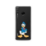 Manitoba Huawei P30 Lite ile Uyumlu Sevimli Ördek Tasarımlı Baskılı Şeffaf Telefon Kılıfı