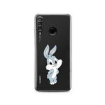 Manitoba Huawei P30 Lite ile Uyumlu Sevimli Tavşan Tasarımlı Baskılı Şeffaf Telefon Kılıfı