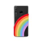 Manitoba Huawei P30 Lite Uyumlu Baskılı Yumuşak Silikon Şeffaf Telefon Kılıfı, Gökkuşağı Desen