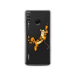 Manitoba Huawei P30 Lite Uyumlu Baskılı Yumuşak Silikon Şeffaf Telefon Kılıfı, Turuncu