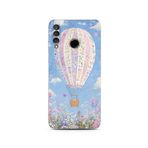 Manitoba Huawei P30 Lite Uyumlu Baskılı Yumuşak Silikon Telefon Kılıfı, Çiçek Balon Deseni