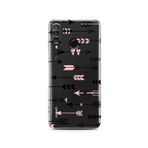 Manitoba Huawei P30 Lite Uyumlu Baskılı Yumuşak Silikon Telefon Kılıfı, Şeffaf, Siyah Desen