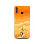Manitoba Huawei P30 Lite Uyumlu Baskılı Yumuşak Silikon Telefon Kılıfı, Turuncu Desen