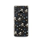 Manitoba Huawei P30 Lite Uyumlu Çiçek Tasarımlı Baskılı Şeffaf Telefon Kılıfı, Çok Renkli