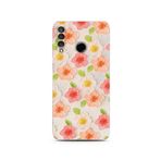 Manitoba Huawei P30 Lite Uyumlu Çiçek Tasarımlı Baskılı Şeffaf Telefon Kılıfı