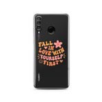 Manitoba Huawei P30 Lite Uyumlu Fall In Love Tasarımlı Baskılı Şeffaf Telefon Kılıfı, Çok Renkli