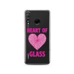 Manitoba Huawei P30 Lite Uyumlu Heart Of Glass Tasarımlı Baskılı Şeffaf Telefon Kılıfı, Çok Renkli