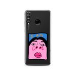 Manitoba Huawei P30 Lite Uyumlu I'm Cool Tasarımlı Baskılı Şeffaf Telefon Kılıfı, Çok Renkli