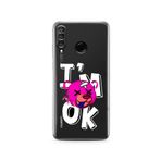 Manitoba Huawei P30 Lite Uyumlu Im Ok Tasarımlı Baskılı Şeffaf Telefon Kılıfı, Çok Renkli