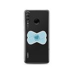 Manitoba Huawei P30 Lite Uyumlu Kalp Yara Bandı Tasarımlı Baskılı Şeffaf Telefon Kılıfı, Çok Renkli