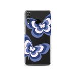Manitoba Huawei P30 Lite Uyumlu Kelebek Tasarımlı Baskılı Şeffaf Telefon Kılıfı, Çok Renkli