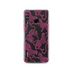 Manitoba Huawei P30 Lite Uyumlu Leopar Tasarımlı Baskılı Şeffaf Telefon Kılıfı, Çok Renkli