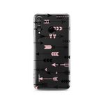 Manitoba Huawei P30 Lite Uyumlu Ok Tasarımlı Baskılı Şeffaf Telefon Kılıfı, Çok Renkli