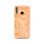 Manitoba Huawei P30 Lite Uyumlu Sarı Desen Tasarımlı Baskılı Şeffaf Telefon Kılıfı