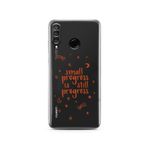 Manitoba Huawei P30 Lite Uyumlu Small Progress Tasarımlı Baskılı Şeffaf Telefon Kılıfı