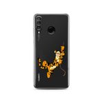 Manitoba Huawei P30 Lite Uyumlu Tiger Tasarımlı Baskılı Şeffaf Telefon Kılıfı