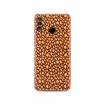 Manitoba Huawei P30 Lite Uyumlu Turuncu Leopar Tasarımlı Baskılı Şeffaf Telefon Kılıfı