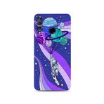 Manitoba Huawei P30 Lite Uyumlu Uzay Tasarımlı Baskılı Şeffaf Telefon Kılıfı, Çok Renkli