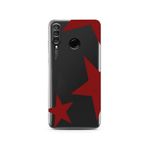 Manitoba Huawei P30 Lite Uyumlu Yıldız Tasarımlı Baskılı Şeffaf Silikon Telefon Kılıfı, Çok Renkli
