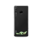 Manitoba Huawei P30 Lite Uyumlu Yoda Tasarımlı Baskılı Şeffaf Silikon Telefon Kılıfı