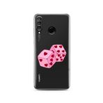 Manitoba Huawei P30 Lite Uyumlu Zarlar Tasarımlı Baskılı Şeffaf Telefon Kılıfı