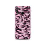 Manitoba Huawei P30 Lite Uyumlu Zebra Desen Tasarımlı Baskılı Şeffaf Telefon Kılıfı, Silikon