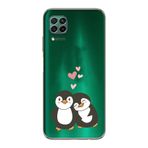 Manitoba Huawei P40 Lite ile Uyumlu Baskılı Yumuşak Silikon Telefon Kılıfı, Şeffaf, Penguen Deseni