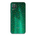 Manitoba Huawei P40 Lite ile Uyumlu Minik Kalpler Tasarımlı Baskılı Şeffaf Telefon Kılıfı, Yeşil