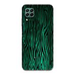 Manitoba Huawei P40 Lite Uyumlu Baskılı Yumuşak Silikon Şeffaf Telefon Kılıfı, Zebra Desen, Yeşil