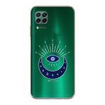 Manitoba Huawei P40 Lite Uyumlu Nazar Göz Tasarımlı Baskılı Şeffaf Telefon Kılıfı
