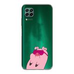 Manitoba Huawei P40 Lite Uyumlu Sevimli Domuz Tasarımlı Baskılı Şeffaf Telefon Kılıfı