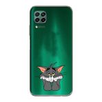 Manitoba Huawei P40 Lite Uyumlu Tom Tasarımlı Baskılı Şeffaf Silikon Telefon Kılıfı, Yeşil